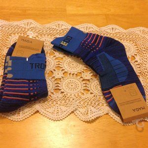 Sports Compression Socks, two pair bundle, size 4-6, short